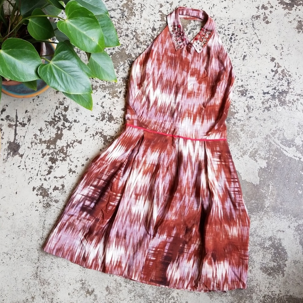 Elizabeth & James Silk Halter Molly Dress